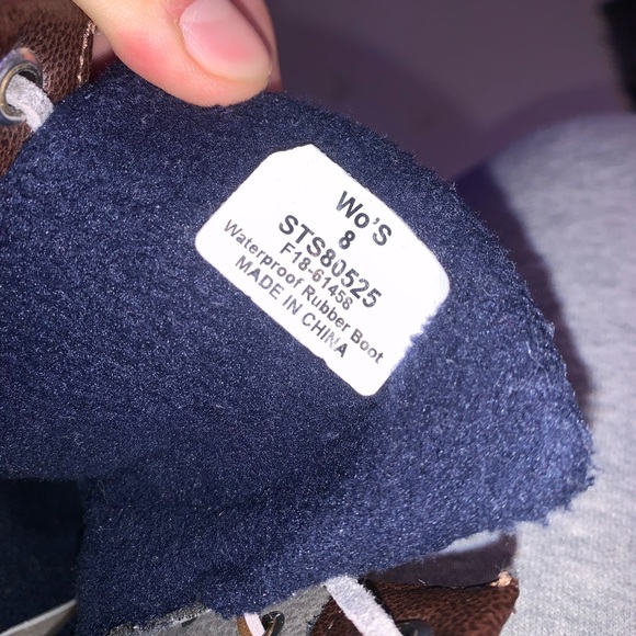 Sperry Navy Grey Waterproof Boot Size 8 - Picture 5 of 7